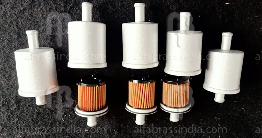 LPG / CNG Fuel Aluminium Filter Body and Cap. Size 12.00, 14.00 and 16.00 MM